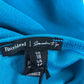 River Island Bodysuit UK18 Women's Teal Blue Halter Neck Polyester Style