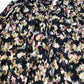 Baukjen Floral Blouse UK14 Women's Long Sleeve Black Eco Viscose Ruffled Top