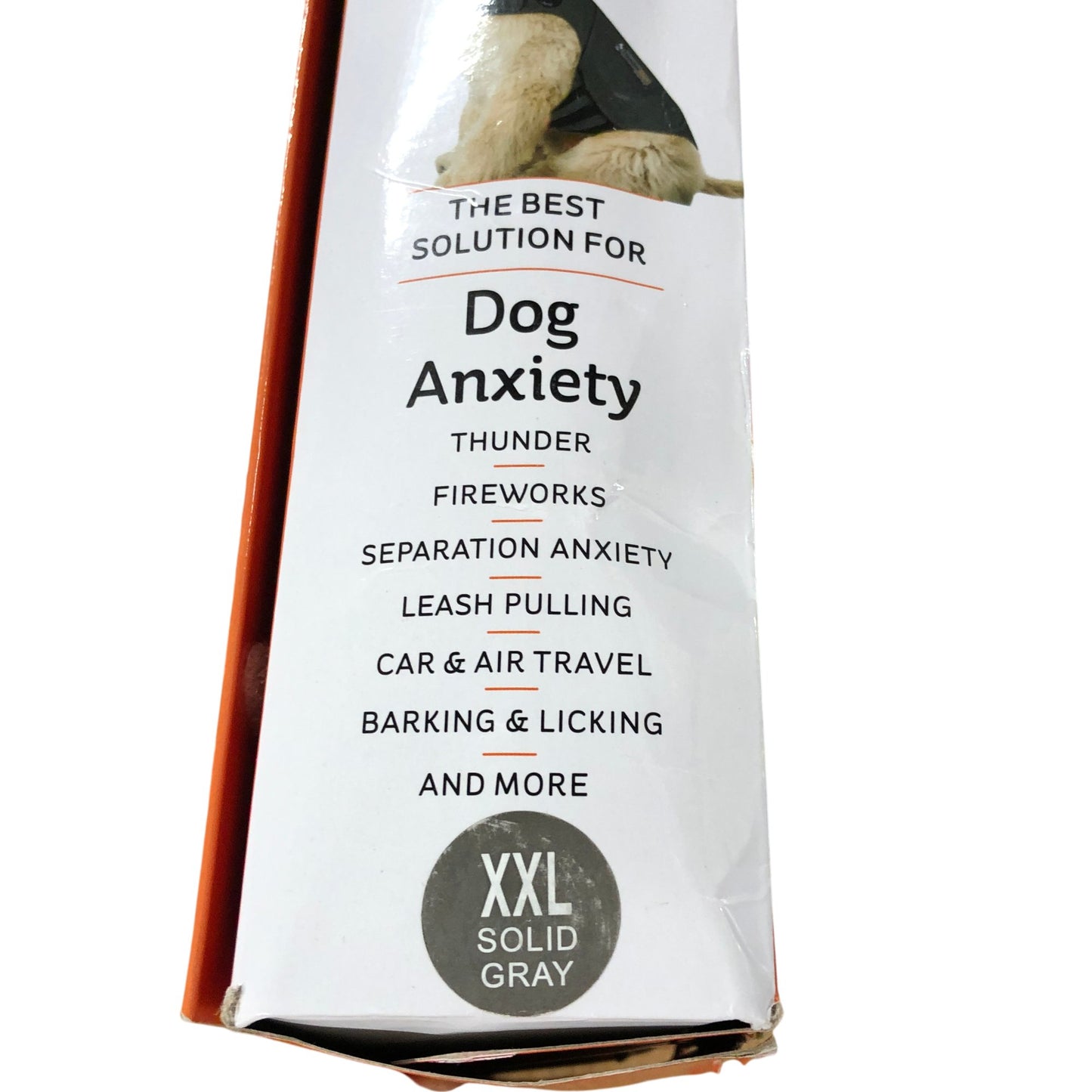 THUNDERSHIRT Insanely Calm Dog Anxiety Solution XXL Solid Gray Vest