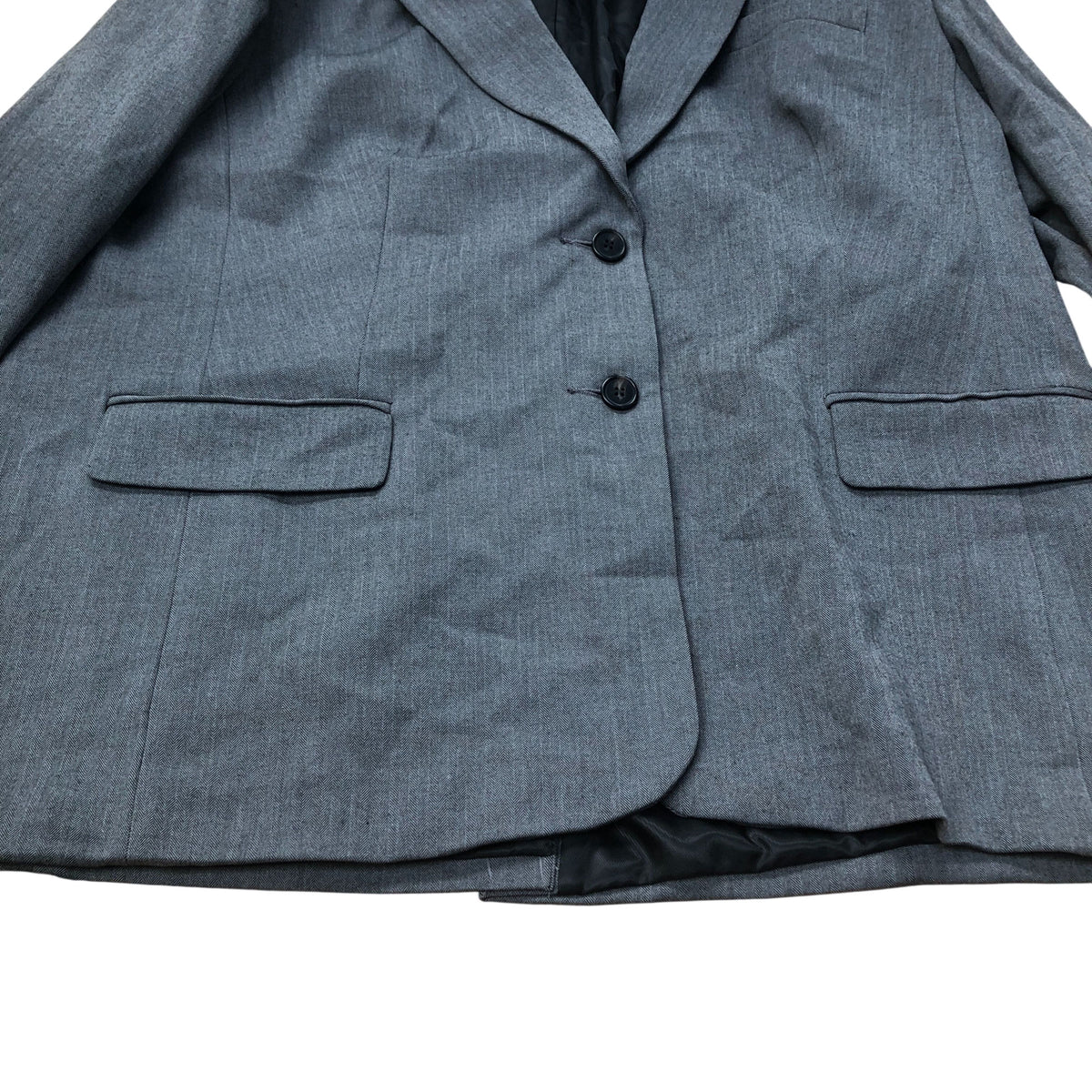 Women's Grey Blazer Jacket Elegant Style Smart Casual Wear UK20