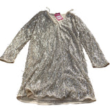 Sequin Dress Size 6 Women's Sparkly V Neck Long Sleeve Party Wear