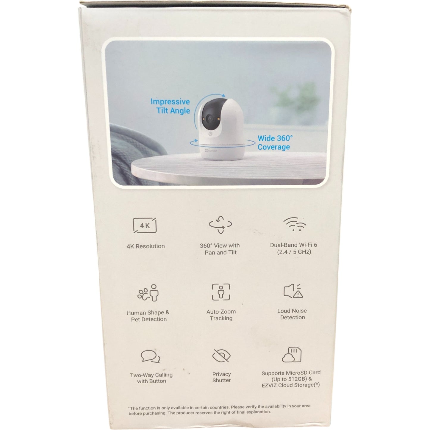 EZVIZ C6N G1 Smart Home Camera 8MP 4K 360 View with Pan and Tilt Feature