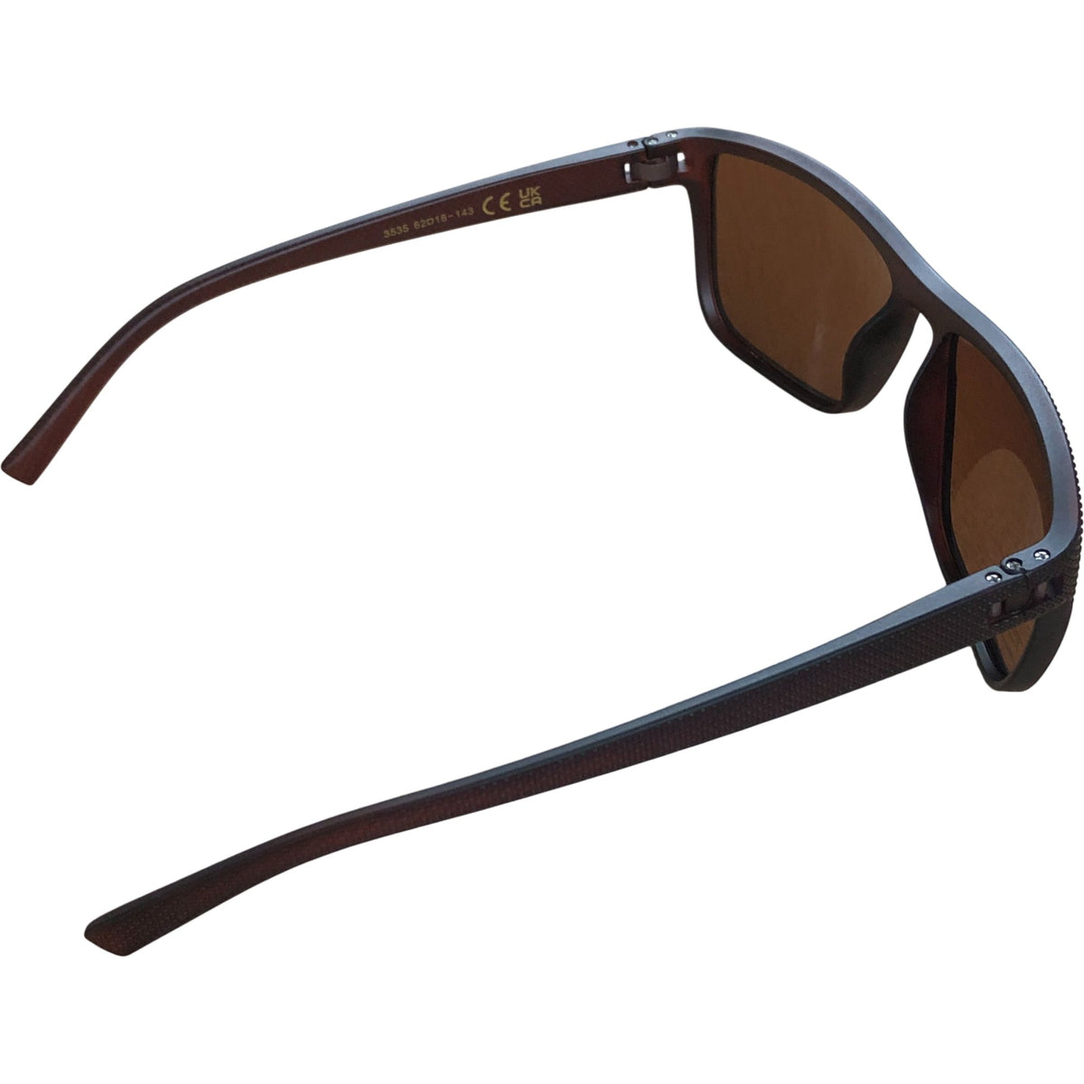 Tianyesy Sunglasses 3535 6281B 143 Unisex Brown Polarized UV Protection