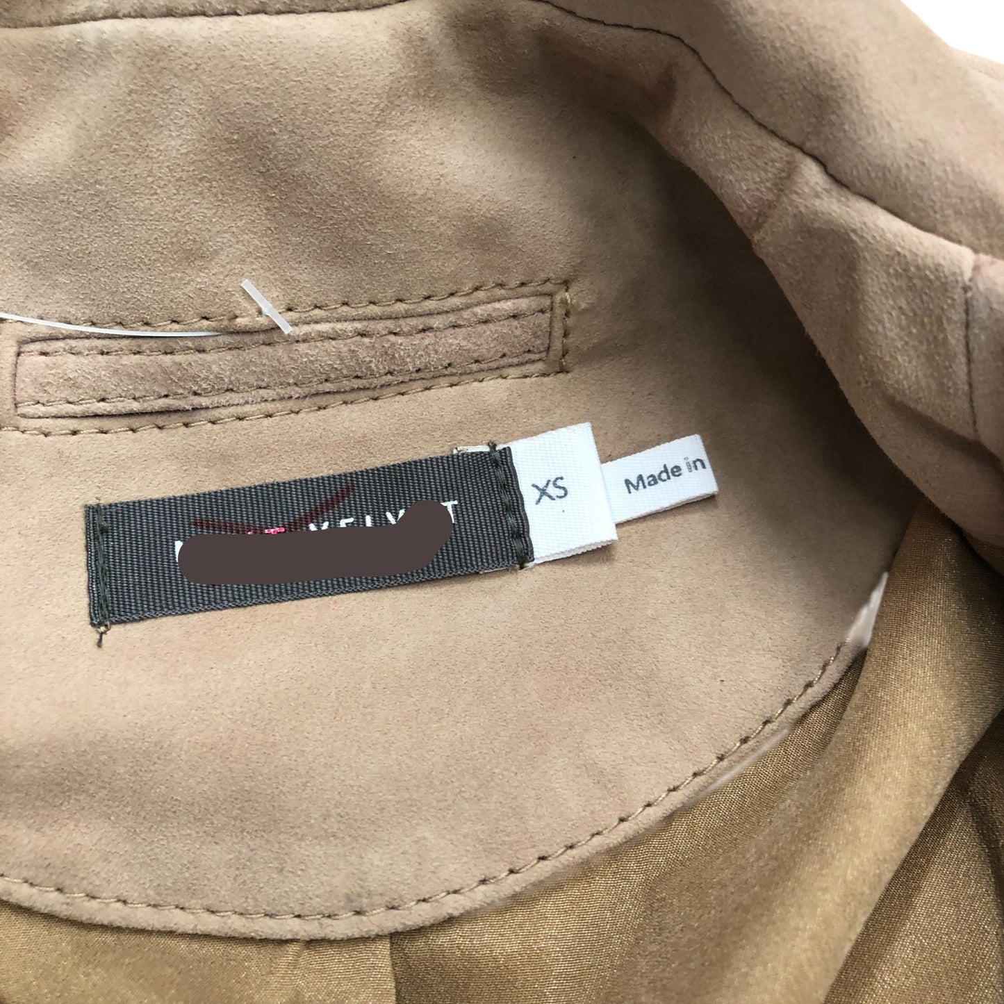 Suede Cropped Pilot Bomber Jacket - Size XS