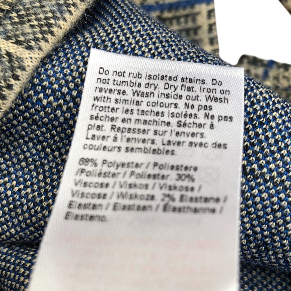 River Island Heritage Grey Plaid High Neck Top