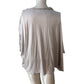 Elegant XL Women's Sheen Top Lightweight Draped Style Blush Colour Soft Fabric