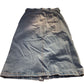 Denim Skirt UK14 Women's Button Front Midi Length Blue Cotton