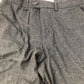 Wool Blend Trousers 32R Men's Tailored Fit Grey Formal Pants Smart Casual