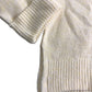 River Island Cream Sweater Women’s Ribbed Knit High Neck Long Sleeve Size Small
