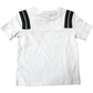 River Island Kids T-Shirt 2-3 Years White Maison Riviera Stripe Design