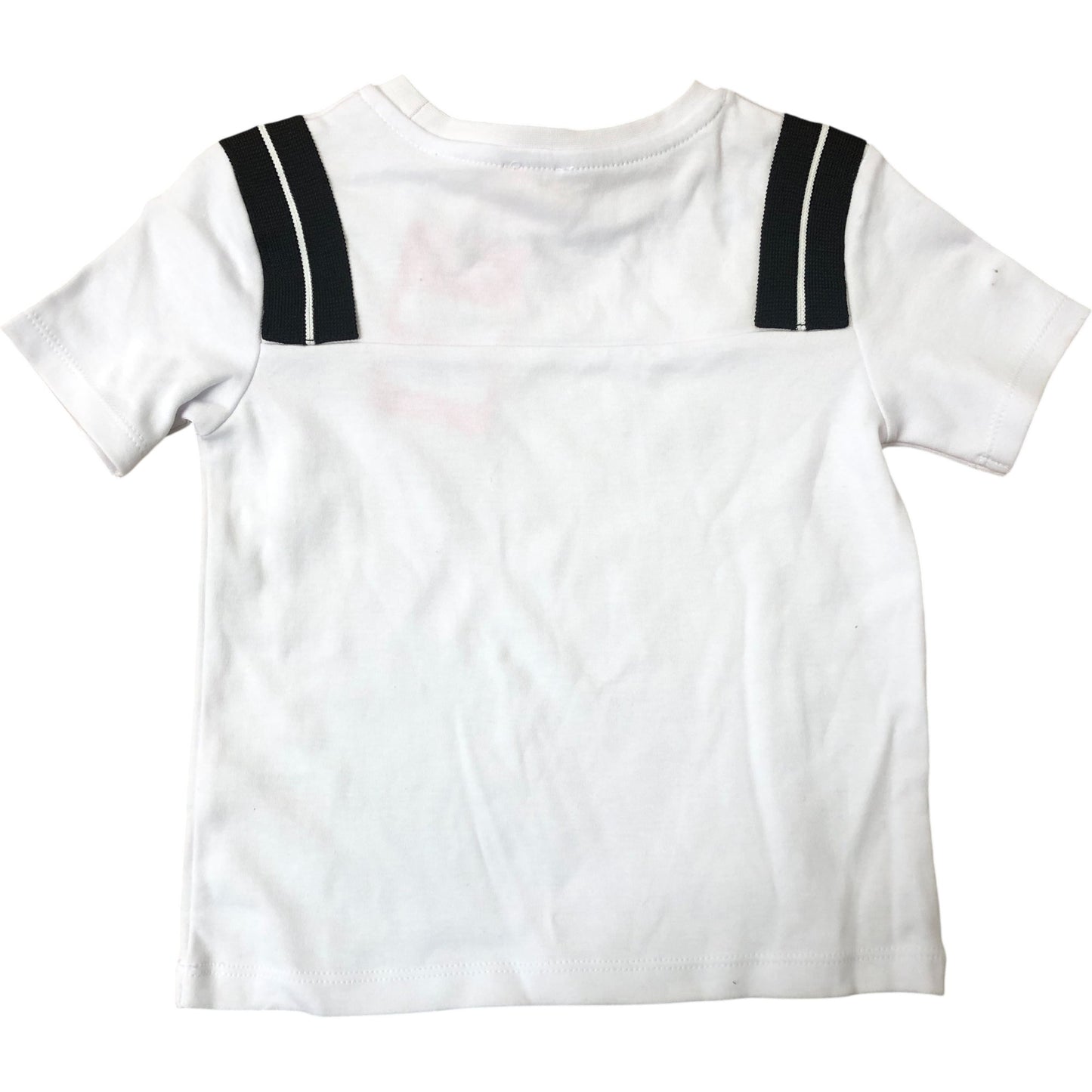 River Island Kids T-Shirt 2-3 Years White Maison Riviera Stripe Design