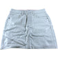 River Island Women's A Line Mini Skirt UK6 32 Beige Metallic Cotton Blend