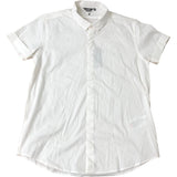 Fluid Short Sleeve Shirt M Men's Casual White Cotton Blend
