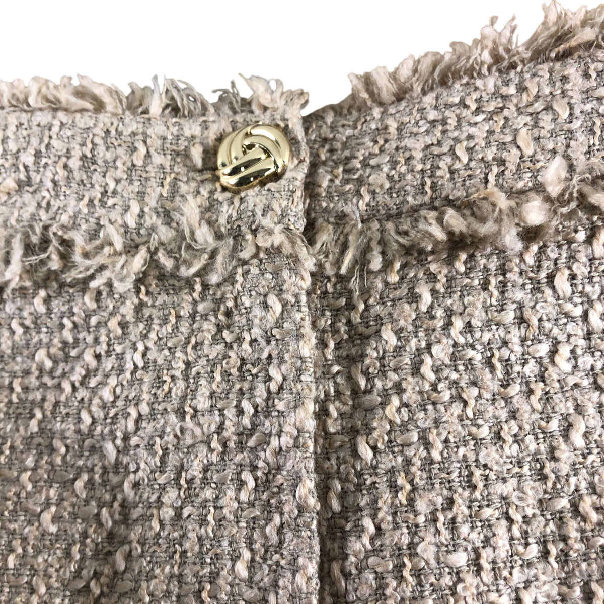 River Island Women's Size 16 Tweed Shorts with Gold Buttons