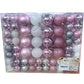 Sea Team 87 Pieces Christmas Tree Decorations Pink Assorted Ornaments Set