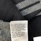 River Island Sweater Crew Neck Size Medium Men's Black Plaid Cotton Blend