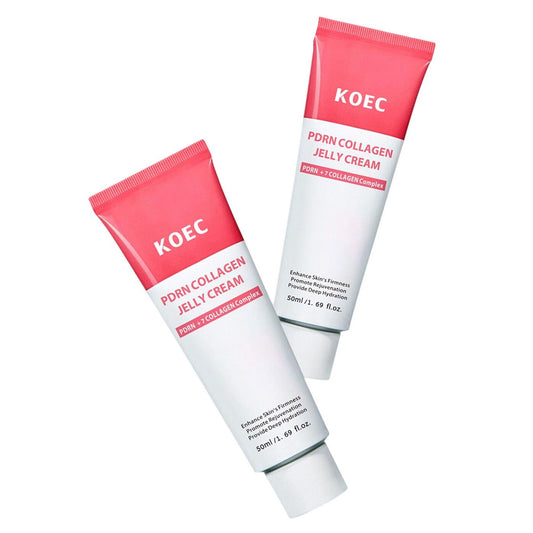 KOEC PDRN Collagen Jelly Cream 50ml Skin Firming Hydrating Moisturiser 2 Pack