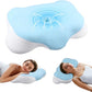 Comfort Memory Foam Pillow Support Head Neck Sleep Cushion 64cm Blue White