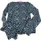 River Island Leopard Print Long Sleeve Top Women's Size 12