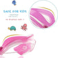 ORSEN Kids Snorkel Mask New Pink 180 Degree View Anti Fog Lightweight Safety
