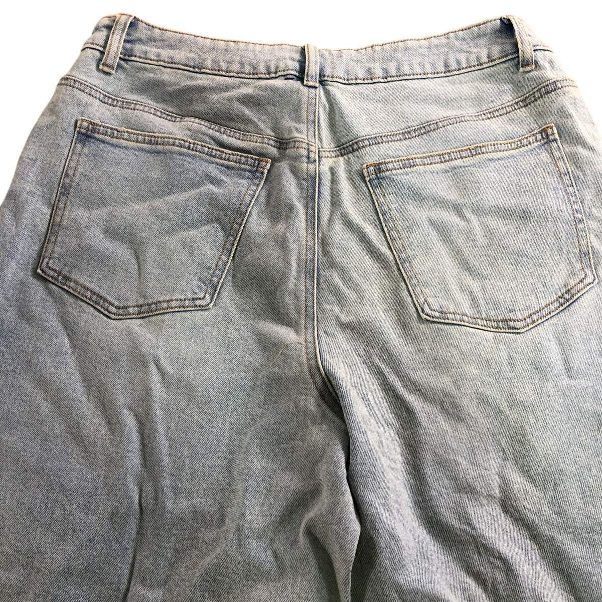 Women's Blue Barrel Leg Denim Jeans