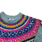 Wool Blend Fair Isle Knit Sweater Green Multicolour Size 10