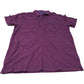 Weird Fish Miles Polo Shirt Tawny Port Men's Short Sleeve Size L Organic Cotton