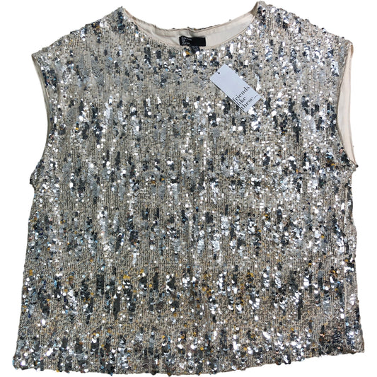 Friends Like These Sequin Top UK16 Women's Sleeveless Evening Wear Blouse