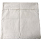 Textured Cream Cotton Pillowcase Cushion Cover Soft Home Decor 18.5 x 18.5"