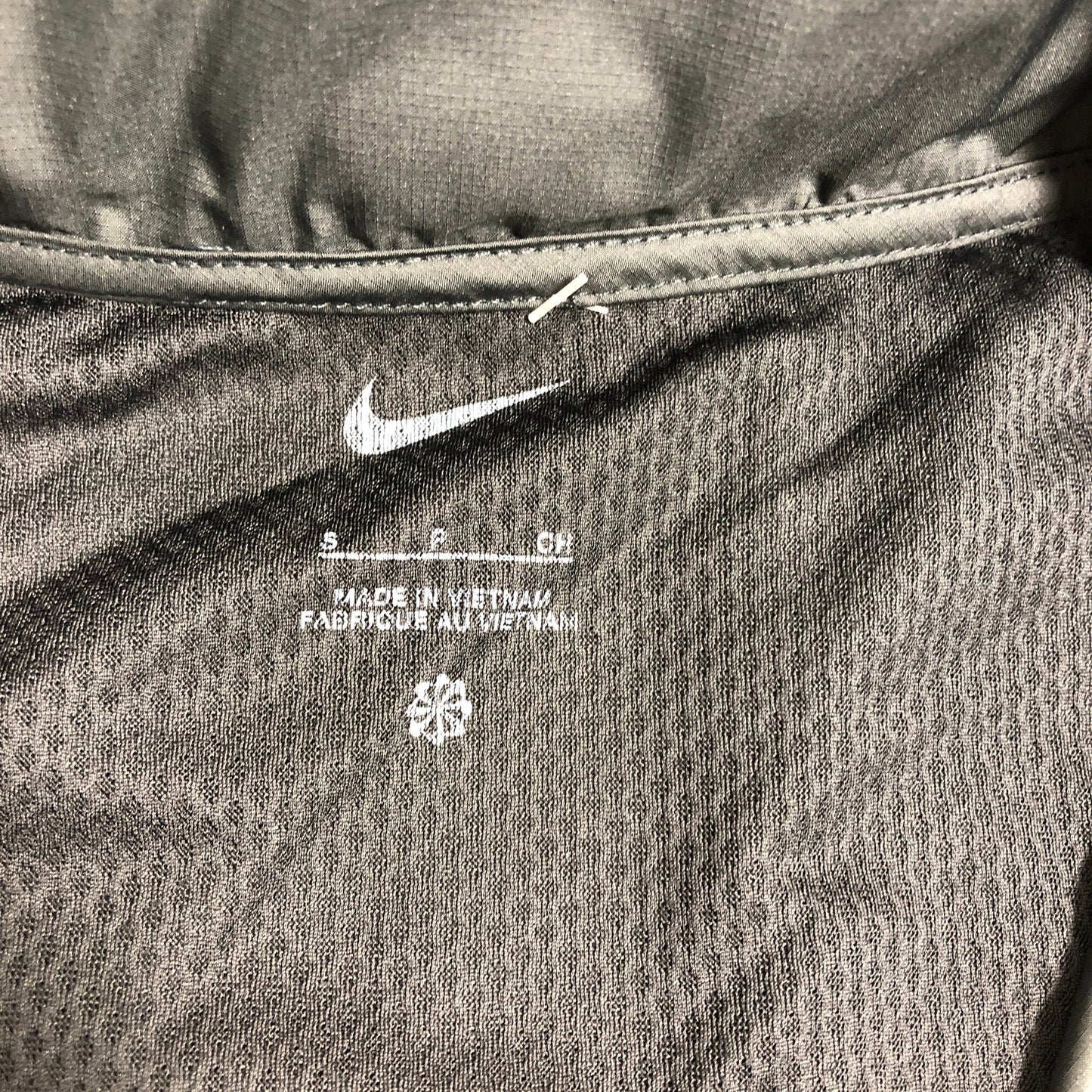 Nike Lightweight Windbreaker Jacket Men's Size S Black Running Outdoor Active