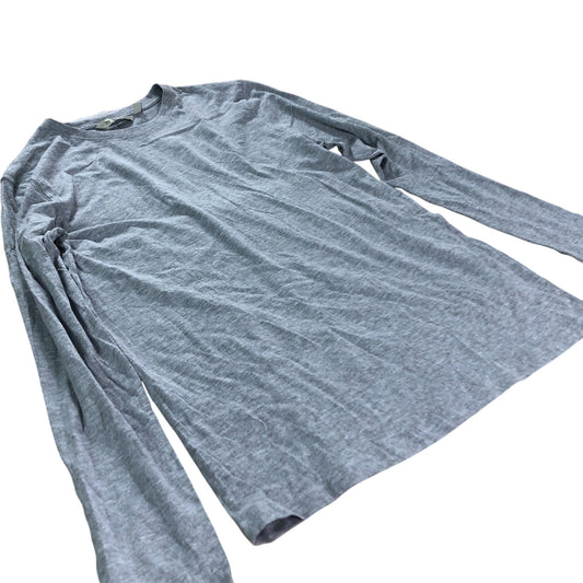 Men's Long Sleeve Casual Top Grey 90 Cotton 10 Viscose Comfortable Wear Medium