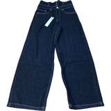 River Island Wide Leg Jeans Dark Blue