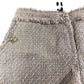 River Island Women's Size 16 Tweed Shorts with Gold Buttons