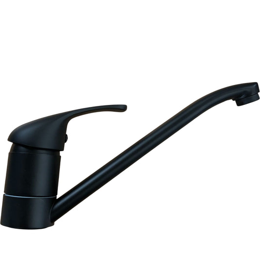 Kitchen Sink Faucet Modern Black Single Handle Mixer Tap