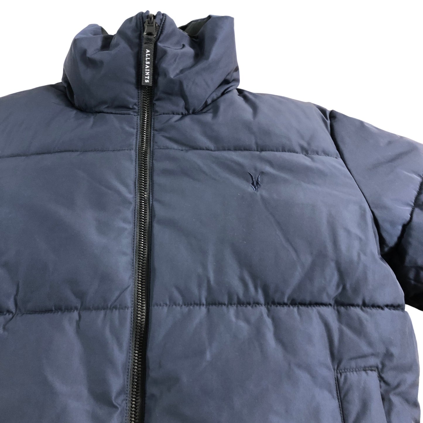 All Saints Black Puffer Jacket Age 9-10 Years Girls Warm Reversible Outerwear