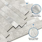 Mofit 3D Brick Self Adhesive Wall Tiles (10sheets,Cement Grey)