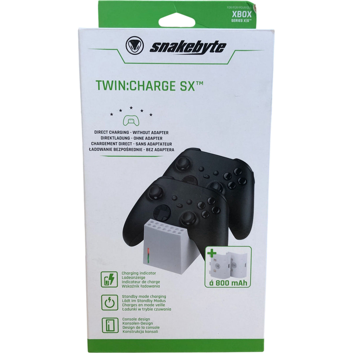 Snakebyte Twin Charge SX Charging Dock for Xbox Series X and S Controllers