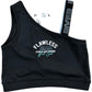FLAWLESS RIVER ISLAND Activewear Crop Top UK11-12 Girls Black One Shoulder Gym
