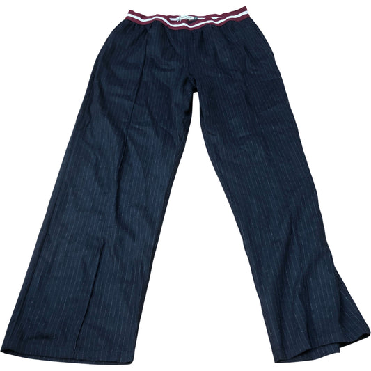 Baukjen Trousers UK14 Women's Dark Pinstripe Stretch Casual Trousers