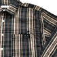 Graniph Beautiful Shadow Gentlemen Casual Shirt M Plaid Embroidered Top Hat