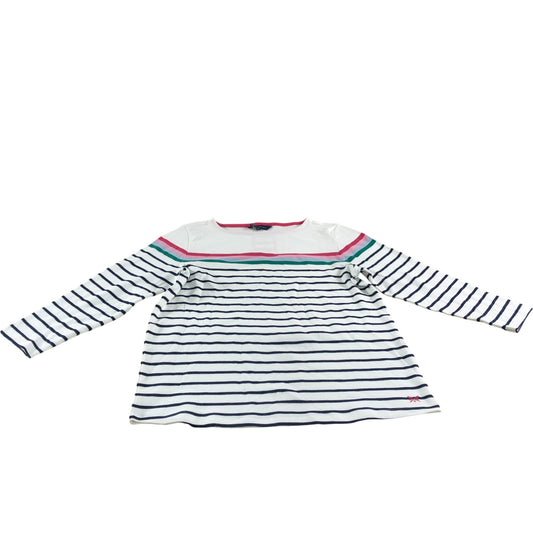 Crew Clothing Company Striped Top Size 12 Women's Long Sleeve Cotton