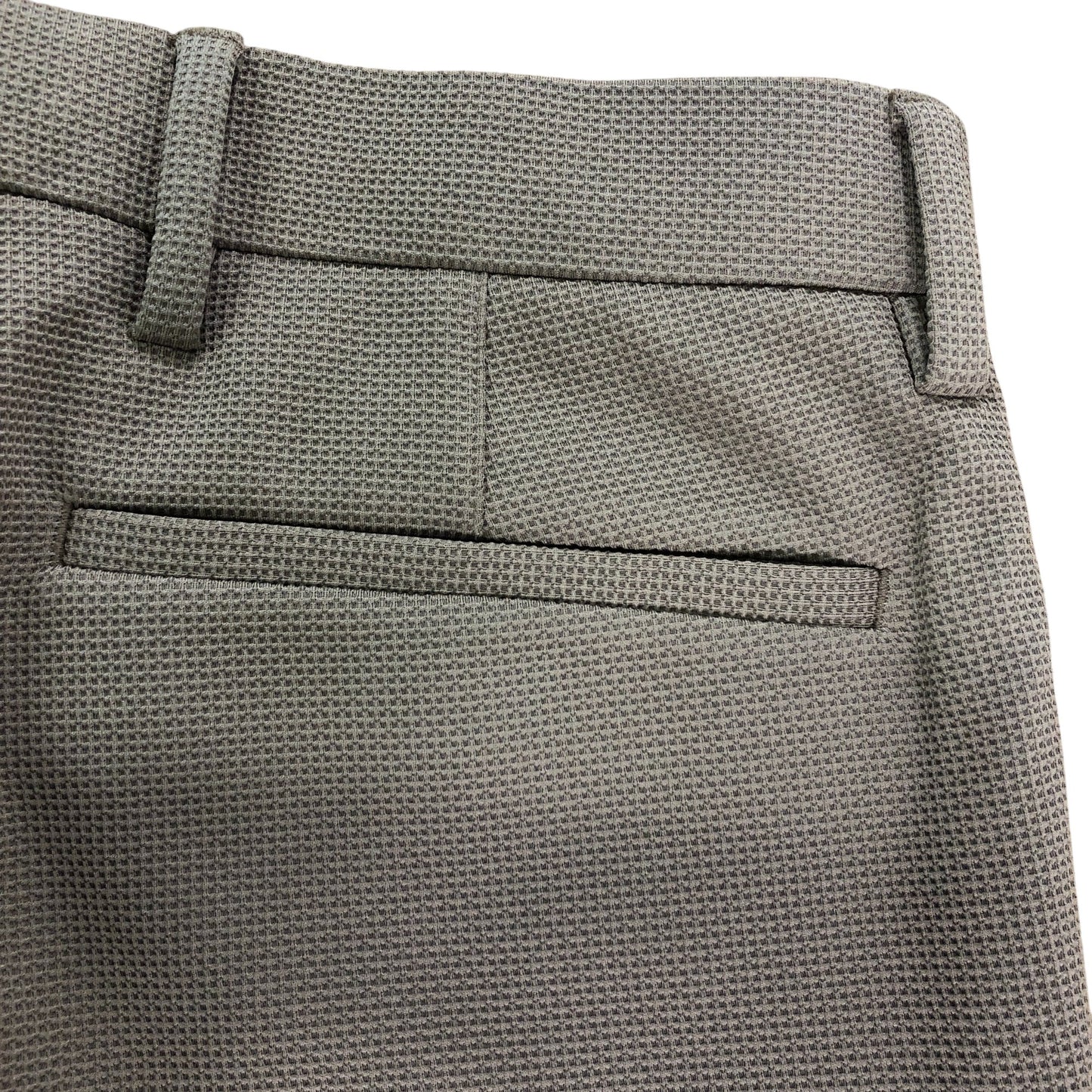 River Island W30 L32 Slim Fit Trousers Men's Beige Smart Casual Style Textured