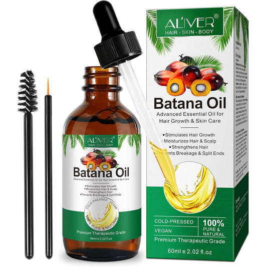 ALIVER Batana Oil 60ml Hair Growth Oil Cold Pressed Vegan Pure Natural