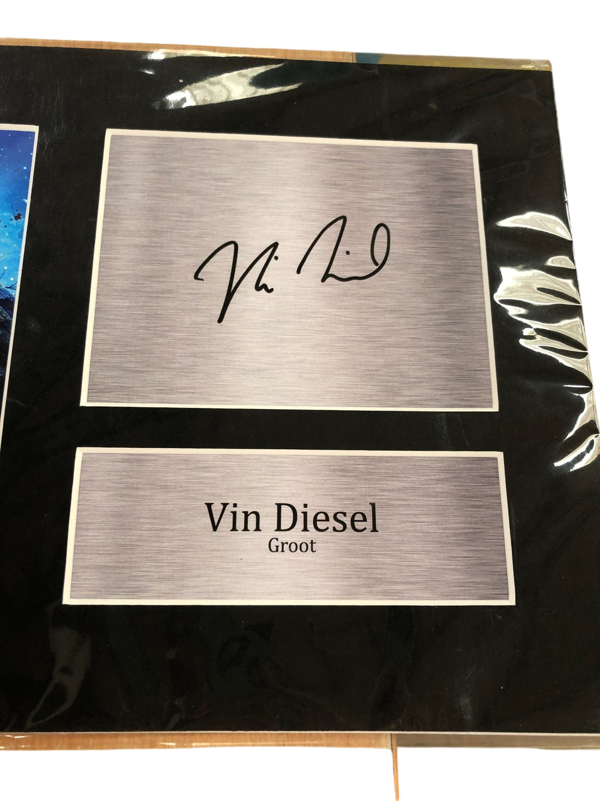 Vin Diesel Print Signed Groot A4 Memorabilia Marvel Collectable Item