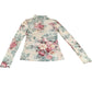 River Island Floral Print Long Sleeve Top UK8 Women's Slender Fit Polyester