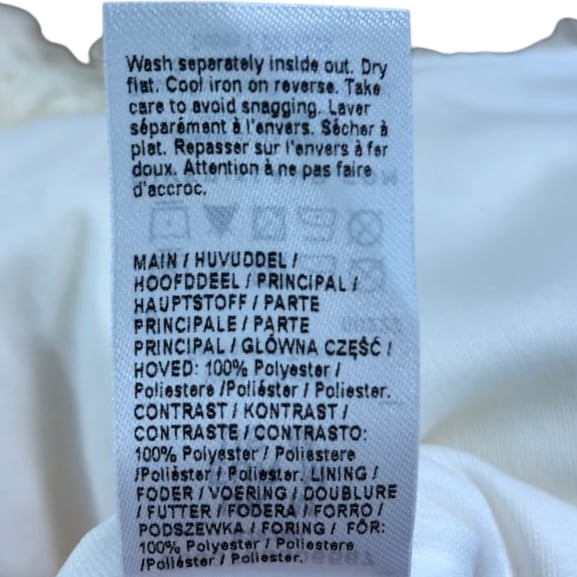 River Island Cream Floral Detail Dress UK Size L Women's Elegant Party Wear