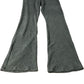 River Island  Flared Trousers Women's Olive Green Striped Stretchy Material