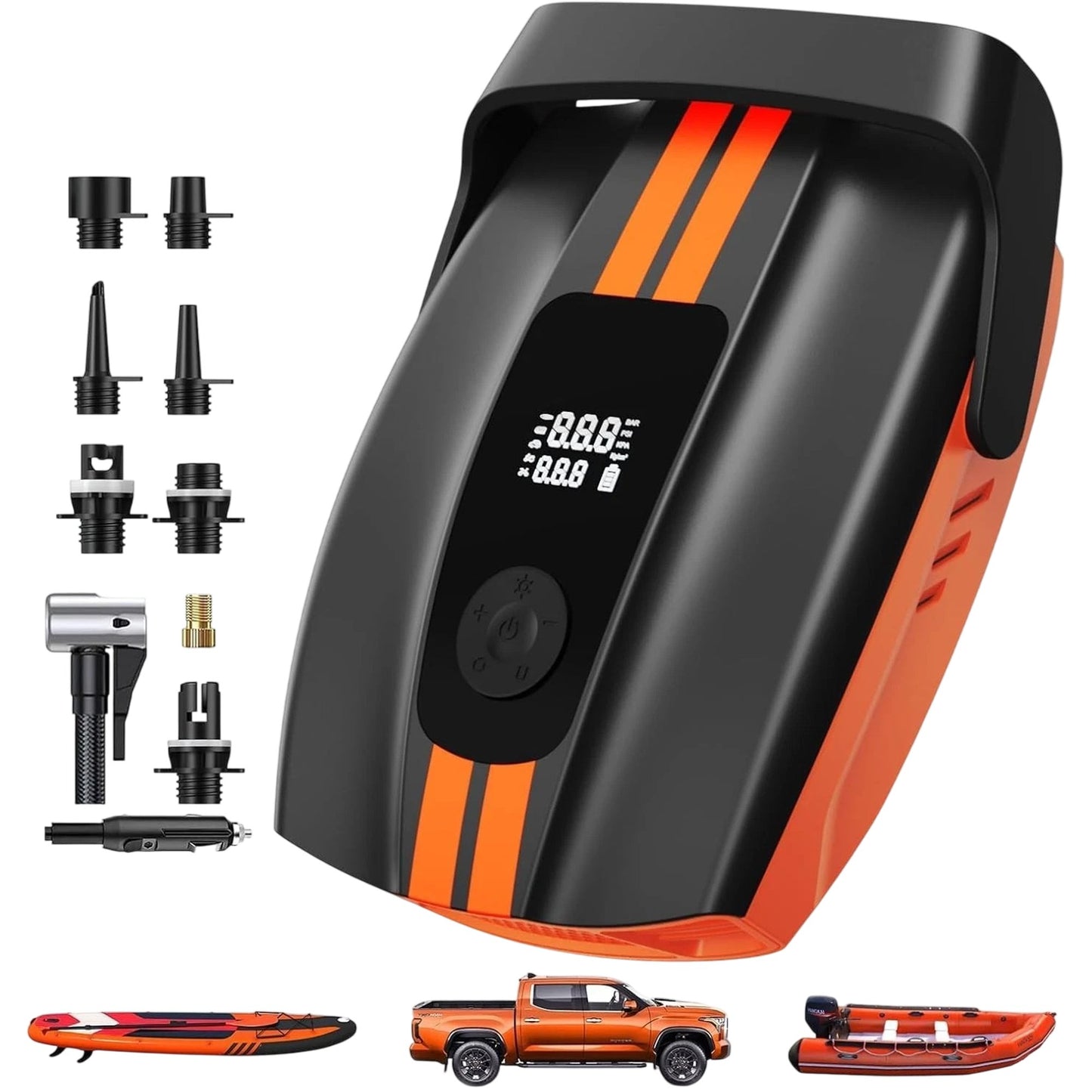 50PSI High Pressure SUP Air Pump Digital Display Accessories Dual Stage Inflator