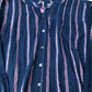Striped Long Sleeve Shirt Women's Casual Cotton Navy Pink
