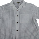 River Island White Short Sleeve Shirt UK L Men's Casual Lightweight Fashion